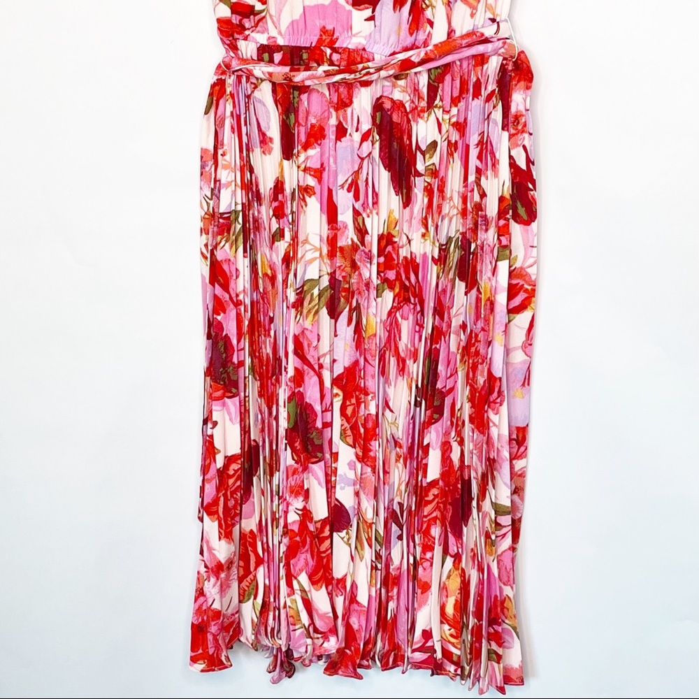 NWT - Lane  Bryant Pink & Red Floral Dress (14) - Picture 4 of 7